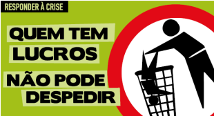 Cartaz sobre a crise económica empregado polo Bloco da Esquerda