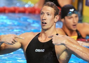 Alain Bernard, posuidor do récord mundial de 100 metros libres