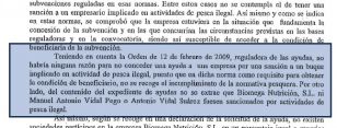 Extracto da contestación da Xunta a Oceana (clica para ampliar)