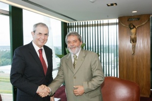 Luis Inácio Lula da Silva e Emilio Pérez Touriño no Palácio do Planalto / Foto: Ricardo Stuckert/PR