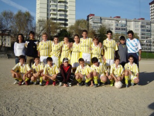 O equipo de infantís B, dirixido por Celeiro