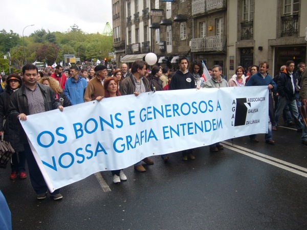 A manifestación, de camiño