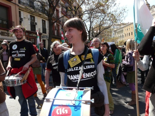 Marcha contra os transxénicos