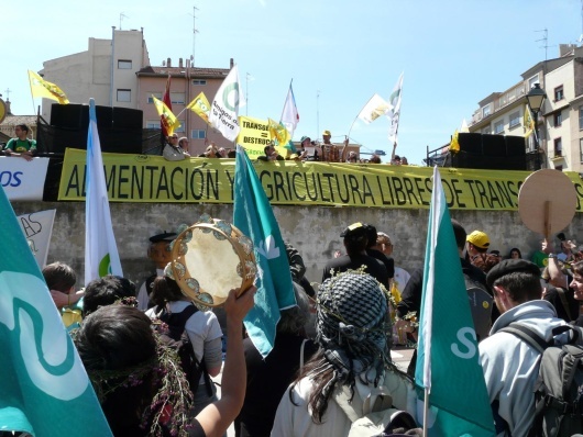 Marcha contra os transxénicos